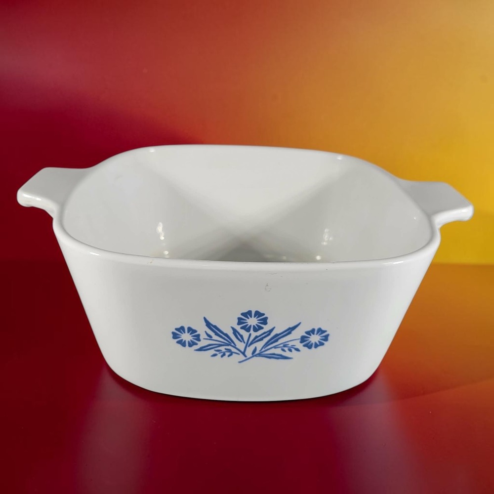 Corning Ware Blue Cornflower Casserole Dish 1.75 Qt NO LID Vintage P-1 3/4-B